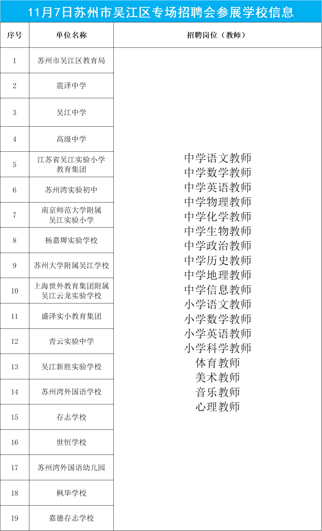 苏州教师招聘