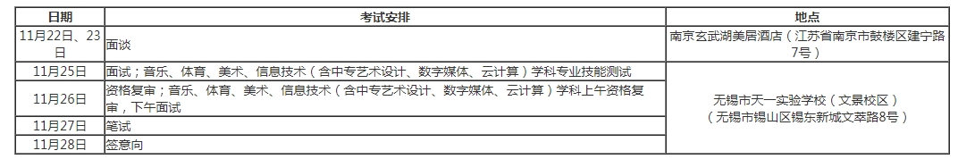 无锡教师招聘